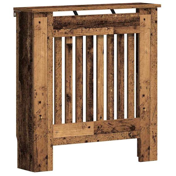 vidaXL Radiator Deksel Gamle tre 78 x 19 x 81,5 cm Konstruert tre