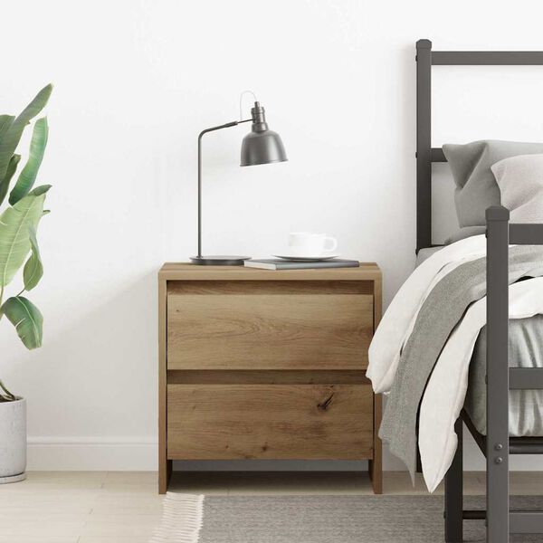 vidaXL Nattbordskap Artisan Eik 45 x 34 x 44,5 cm Konstruert tre