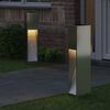 vidaXL Solcelle LED Stibelys 2 pcs Galvanisert Galvanisert