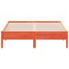 vidaXL Sengeramme uten madrass voksbrun 160x200 cm heltre furu