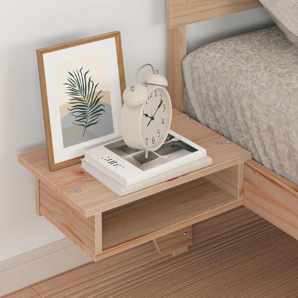 vidaXL Sengestamme med hodegjerde Brun 75 x 190 cm Massiv furu