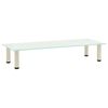 vidaXL TV-benk frostet 100x35x17 cm herdet glass