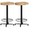 vidaXL Barkrakker 2 stk 66 cm heltre mango