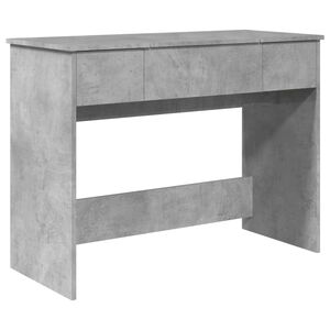 vidaXL Sminkebord med speil betonggr&aring; 100x45x76 cm