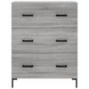 vidaXL Highboard gr&aring; sonoma 69,5x34x180 cm konstruert tre