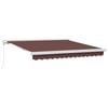 vidaXL Manuell uttrekkbar markise brun 300x250 cm