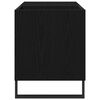 vidaXL Plateskap med hylle Svart Eik 85 x 38 x 48 cm Konstruert tre