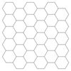 vidaXL Sekskantet fliser 10 stk. Hvit gr&aring; 30 x 30 cm Polyuretan og PET