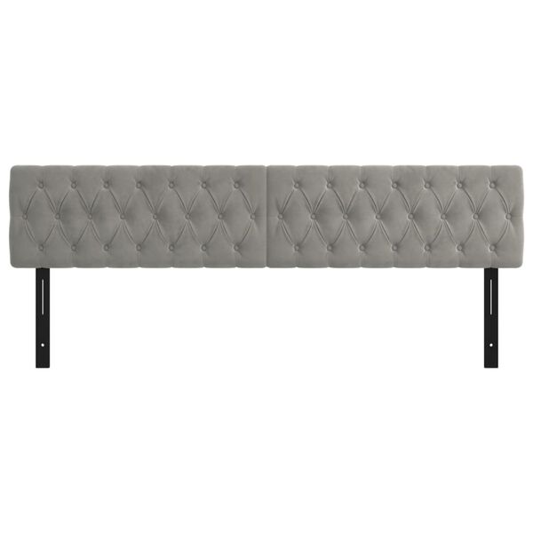 vidaXL Hodegavler 2 stk lysegr&aring; 100x7x78/88 cm fl&oslash;yel