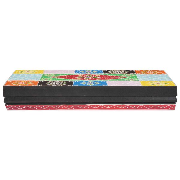 vidaXL Vegghyller 2 pcs Flerfarget 40 x 20 x 6 cm Massivt mangotre