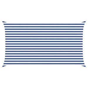 vidaXL Solskygge seil Bl&aring; og hvit 4,5 x 2,5 m 100% polyester Oxford