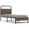 vidaXL Sengeramme uten madrass brun eik 80x200 cm konstruert tre