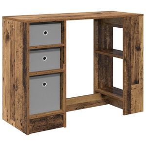 vidaXL Skrivebord Gammelt tre 100 x 40 x 75 cm Konstruert tre
