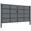 vidaXL Hageport antrasitt 400x175 cm st&aring;l