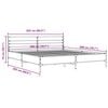 vidaXL Sengeramme sonoma eik 200x200 cm konstruert tre og metall
