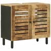 vidaXL Vaskeskap Brun og svart 62 x 33 x 58 cm Massiv mango tre