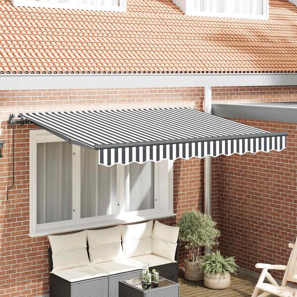 vidaXL Innvendbar Markise Antrasitt 250 x 200 cm stoff