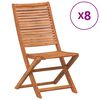 vidaXL Klappstoler 8 stk. 51x66x95 cm heltre akasie