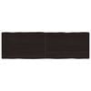 vidaXL Bordplate m&oslash;rkebrun 160x50x(2-6)cm behandlet heltre naturlig