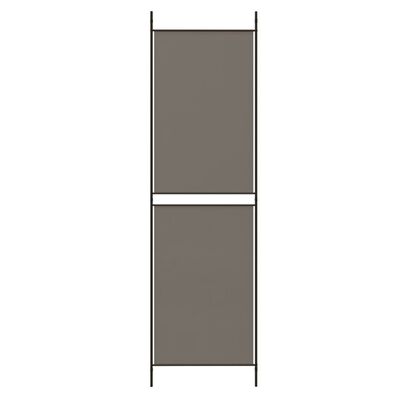 vidaXL Romdeler med 5 paneler antrasitt 250x200 cm stoff