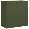 vidaXL Plantekasse olivengr&oslash;nn 80x40x80 cm kaldvalset st&aring;l