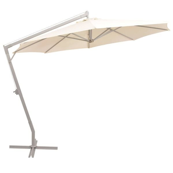 vidaXL Utend&oslash;rs parasoller Beige Polyester