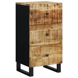 vidaXL Skjenk med 3 skuffer 40x33,5x75 cm heltre mango