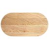 vidaXL Bordplate 100x50x2 cm oval heltre eik