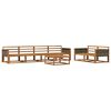 vidaXL Utend&oslash;rs sofa-sett 7 pcs Naturlig Solid akasietre