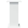 vidaXL Barbord med oppbevaringsstativ hvit 60x60x102 cm konstruert tre