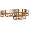 vidaXL Utend&oslash;rs sofa-sett 8 pcs Naturlig Solid akasietre