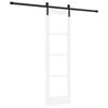 vidaXL Skyved&oslash;r ORKDAL Hvit 61 x 198,5 cm Massivt furutre og glass