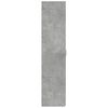 vidaXL Hylle betonggrå 50x42,5x185 cm konstruert tre