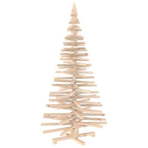 vidaXL Trekjuletr&aelig;r KOTKA 150 cm Heltre furu Naturlig