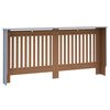 vidaXL Radiator Deksel 2 pcs Gr&aring; 172 x 19 x 81,5 cm Konstruert tre