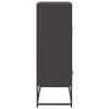 vidaXL Highboard svart 68x39x111,5 cm stål