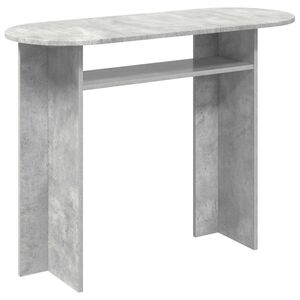 vidaXL Konsollbord Betonggr&aring; 100 x 39,5 x 75 cm Konstruert tre