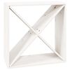 vidaXL Vinhylle hvit 62x25x62 cm heltre furu