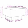 vidaXL Kaffebord Gammelt tre 50 x 50 x 30 cm Konstruert tre