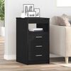 vidaXL Kommode svart eik 40x50x76 cm konstruert tre
