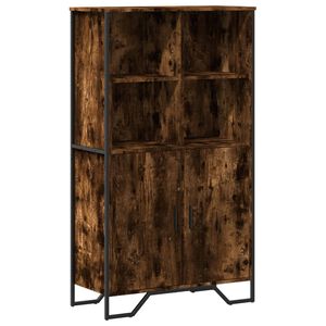 vidaXL Highboard r&oslash;kt eik 79,5x35,5x137,5 cm konstruert tre