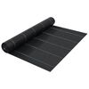 vidaXL Kontrollmatte for ugress svart 1x100 m PP