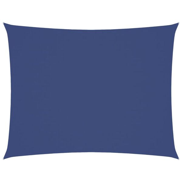 vidaXL Solseil oxfordstoff rektangul&aelig;r 5x6 m bl&aring;