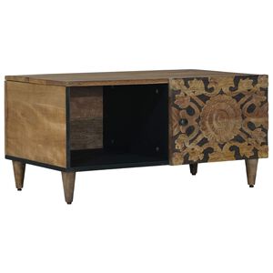 vidaXL Kaffebord Brun 80 x 50 x 40 cm Massiv mango tre