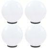 vidaXL LED-kulelamper 4 stk sf&aelig;risk 40 cm PMMA