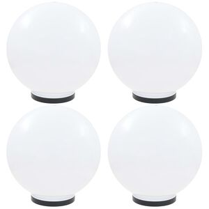 vidaXL LED-kulelamper 4 stk sf&aelig;risk 40 cm PMMA