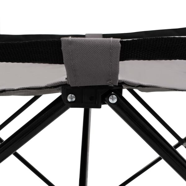 vidaXL Sammenleggbar solseng gr&aring; st&aring;l