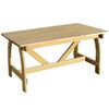 vidaXL Hagebord impregnert furu 150x74x75 cm