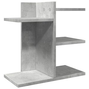 vidaXL Hylle til skrivebord betonggr&aring; 42x21,5x42 cm konstruert tre
