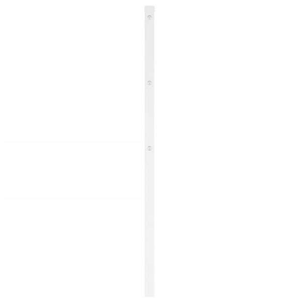 vidaXL Utskiftbar sengegavl i metall hvit 107 cm